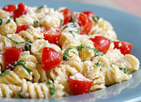 Fusilli with Ricotta & Cherry Tomatoes